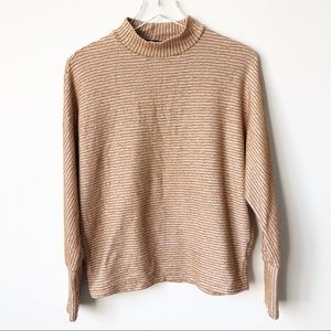 Out From Under Amelia Striped Mock Neck Top